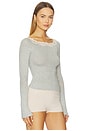 view 2 of 4 x Intimately Oh My Darling Long Sleeve In Heather Grey Combo in Heather Grey Combo