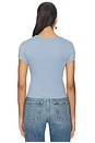 view 3 of 4 x Intimately FP Wait A Minute Baby Tee In Soft Chambray in Soft Chambray