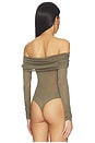 view 4 of 5 Forget Me Not Bodysuit in Olive