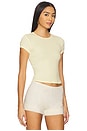 view 2 of 4 x Intimately Wait A Minute Baby Tee in Banana Cream