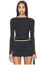 view 1 of 5 Night Sky Long Sleeve Top In Black in Black