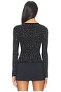 view 3 of 5 Night Sky Long Sleeve Top In Black in Black