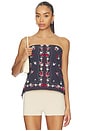 view 1 of 5 TOP TUBO FREE PEOPLE DOILY DAYS in Navy Combo