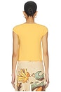 view 3 of 4 So Soft Seamless Modal Tee in Golden Sunset