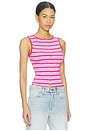 view 2 of 4 Tilly Striped Vest in Orchid Combo