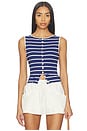 view 1 of 4 Tilly Striped Vest in Navy Combo