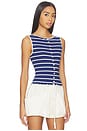view 2 of 4 Tilly Striped Vest in Navy Combo