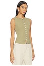 view 2 of 4 Tilly Vest in Weeping Willow