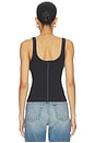view 3 of 4 End Game Pointelle Tank in Black