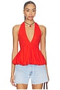 view 1 of 4 x Free-est Paige Top In Tangerine Tango in Tangerine Tango