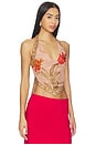view 2 of 4 x REVOLVE Scarlett Halter Tank in Peach Combo
