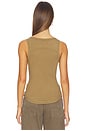 view 3 of 4 x We The Free Jamie Buckle Tank in Beehive