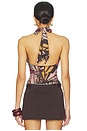 view 4 of 5 Butterfly Effect Halter in Terra Cotta