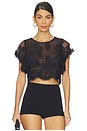 view 1 of 4 Lunar Ash Lace Top in Black
