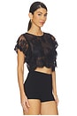 view 2 of 4 Lunar Ash Lace Top in Black