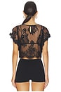 view 3 of 4 Lunar Ash Lace Top in Black