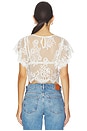 view 3 of 4 Lunar Ash Lace Top in Clean Ivory