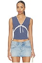 view 1 of 5 Good Graces Top in Sailor Blue Combo