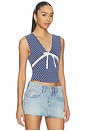 view 2 of 5 Good Graces Top in Sailor Blue Combo
