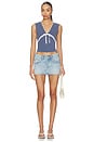 view 4 of 5 Good Graces Top in Sailor Blue Combo