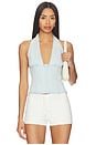 view 1 of 4 Ramona Denim Halter in Light Sky