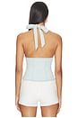 view 3 of 4 Ramona Denim Halter in Light Sky