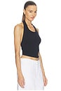 view 3 of 5 Round Two Pique Halter in Black