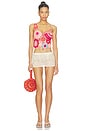 view 5 of 6 Fiorella Crochet Tank in Pink Solace Combo