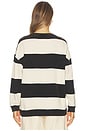 view 3 of 4 Classic Stripe Crew Wide in Black Combo