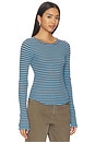 view 2 of 4 CAMISETA STRIPED in Blue Combo