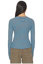 view 3 of 4 CAMISETA STRIPED in Blue Combo