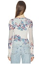 view 3 of 4 Lilly Printed Long Sleeve Top in Frost Combo