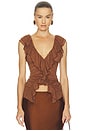 view 1 of 4 Blythe Vest Top in Sepia Clay