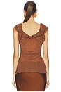 view 3 of 4 Blythe Vest Top in Sepia Clay