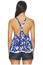 view 3 of 4 Rome Printed Tank in Navy Combo