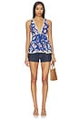 view 4 of 4 Rome Printed Tank in Navy Combo
