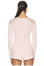 view 3 of 4 X Intimately Made You Blush Layering Top in Pink Lotus