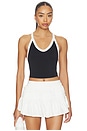 view 1 of 4 CARACO ALL CLEAR VNECK COLORBLOCK in Black & White