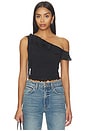 view 1 of 5 Isla One Shoulder Top in Black