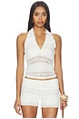 view 1 of 5 x Intimately FP Flirty Frills Halter in Clean Ivory