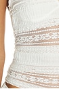 view 5 of 5 x Intimately FP Flirty Frills Halter in Clean Ivory