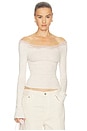 view 1 of 4 Oh My Darling Long Sleeve Top in Oatmeal Heather