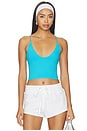 view 1 of 4 DÉBARDEUR À FINES BRETELLES FREE PEOPLE ROUND TWO in Tropical Blue