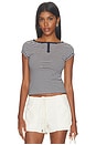 view 1 of 5 X Intimately Morning Pages Henley in Navy Combo