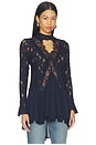 view 2 of 6 First Crush Lace Tunic in Deeper Iris