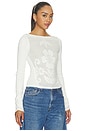 view 2 of 4 TOP MANCHES LONGUES DELILAH  in Clean Ivory