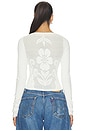 view 4 of 4 TOP MANCHES LONGUES DELILAH  in Clean Ivory