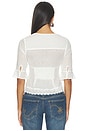 view 4 of 5 Salone Eyelet Top in Clean Ivory