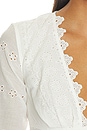 view 6 of 5 Salone Eyelet Top in Clean Ivory