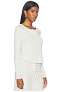 view 2 of 4 X Intimately Dream State Henley Top in Medium Heather Grey